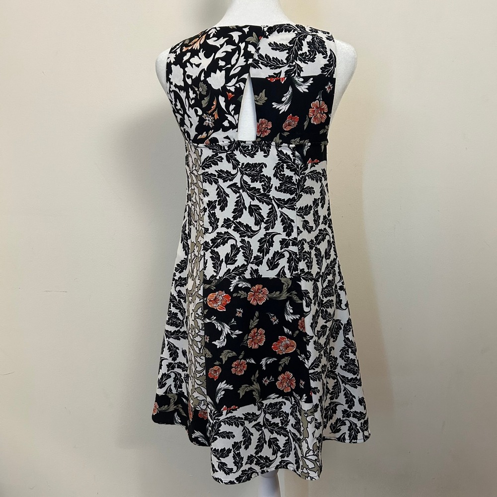 Zara Basic Womens Patchwork Floral Leaf Print Sle… - image 4